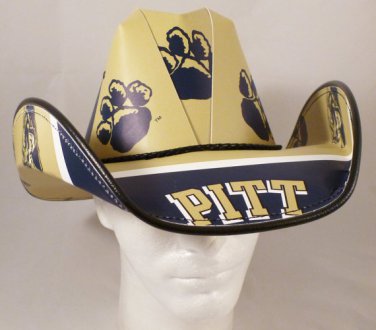 Pitt Panthers Cowboy Hat Made Of Officially Licensed Materials   SW-ETSBBH