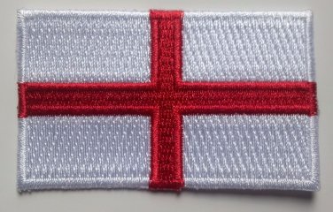 England Flag Patch Embroidered Iron On Applique English