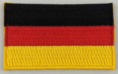 Germany Flag Patch Embroidered Iron On Badge Applique German