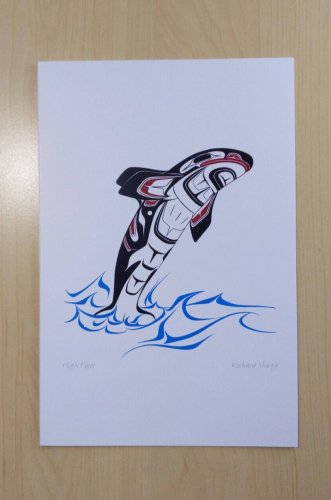 High Flyer Richard Shorty Art Card Northern Tutchone Native