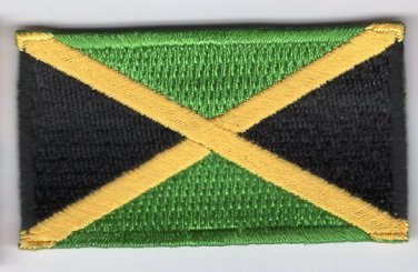 Jamaica Flag Patch Embroidered Iron On Applique Jamaican