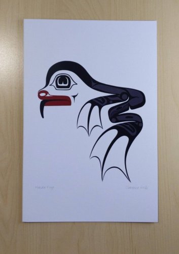 Haida Frog Clarence Mills Art Card Northwest Coast Native