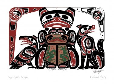 Frog Copper Design Richard Shorty Art Card Northern Tuchone Yukon Native