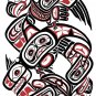 Eagle Taking Whale Back Home Lloyd Harsch Art Card Northwest Coast Native Haida