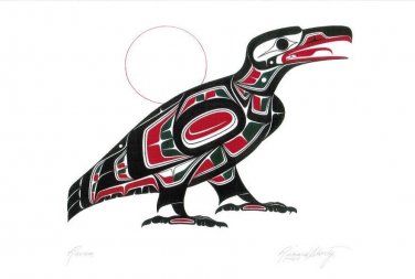 Raven Richard Shorty Art Card Northern Tuchone Yukon Native