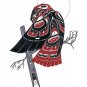 Red Tailed Hawk Richard Shorty Art Card Northern Tuchone Yukon Native