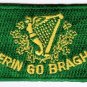 Erin Go Bragh Ireland Flag Patch Embroidered Iron On Applique Irish