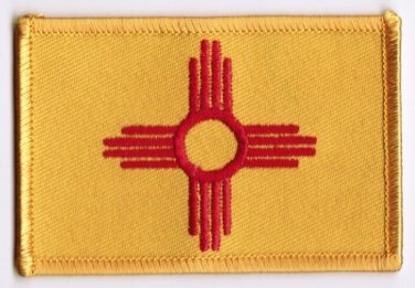 New Mexico State Flag Patch Embroidered Iron On Applique