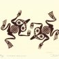 Haida Frog Bill Reid Copper Embossed Art Card Northwest Coast Native