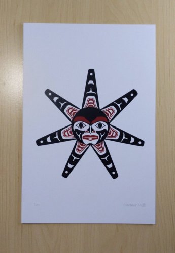 Sun Clarence Mills Art Card Northwest Coast Native
