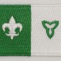 Franco Ontarian Flag Patch Embroidered Iron On Applique Ontario Franco-Ontarian