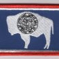 Wyoming State Flag Patch Embroidered Iron On Applique