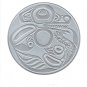 Haida Wolf Drum Bill Reid Silver Embossed Art Card Northwest Coast Native