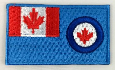 Canada Royal Canadian Air Force RCAF Ensign Flag Patch Badge Embroidered Iron On