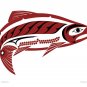 Haida Salmon Clarence Mills Art Card Northwest Coast Native