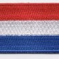 Netherlands Flag Patch Embroidered Iron On Applique Dutch