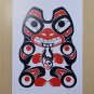 Bear and Salmon Eric Parnell Art Card Haida Native