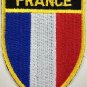 France Flag Shield Crest Patch Embroidered Iron On Sew On French