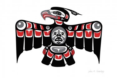 Baby Thunderbird John A Sharkey Art Card Coast Salish Native
