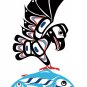 Eagle and Salmon Eric Parnell Art Card Haida Northwest Coast Native