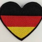 Germany Heart Flag Patch Badge Embroidered Iron On Applique