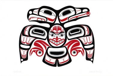 Lovebirds David Boxley Art Card Tsimshian Northwest Coast Native