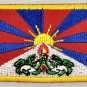 Tibet Flag Patch Embroidered Iron On Applique Tibetan