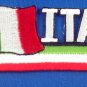 Italy Flag Patch Embroidered Iron On Applique