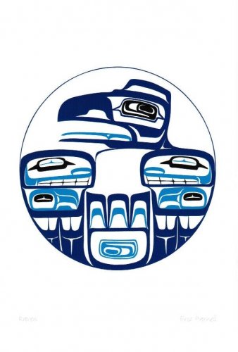 Raven Eric Parnell Art Card Haida Northwest Coast Native