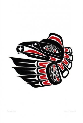 Trickster Lon French Art Card Haida Northwest Coast Native