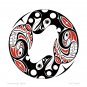 Community Spirit Lon French Art Card Haida Northwest Coast Native