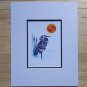Heron Rest and Reap by Richard Shorty  11"x14" Matted Art Print Tutchone Native