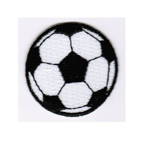 Football Soccer Ball Patch Badge Embroidered Iron On Applique