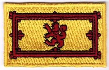 Scotland Lion Flag Patch Embroidered Iron On Applique Scottish