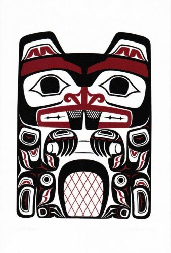 Haida Beaver Clarence Mills Art Card Northwest Coast Native