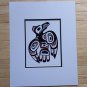 Haida Raven III by Clarence Mills  11"x14" Matted Art Print West Coast Native