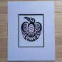 Haida Raven by Clarence Mills  11"x14" Matted Art Print West Coast Native