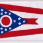 Ohio State Flag Patch Embroidered Iron On Applique