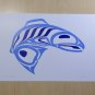 Salmon Eric Parnell Art Card Haida Native
