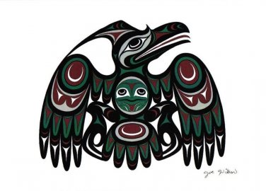Raven Joe Wilson Art Card Coast Salish SXWASET Native