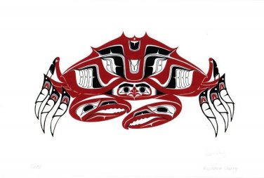 Crab Richard Shorty Art Card Northern Tuchone Yukon Native