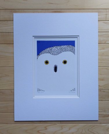 Okpik Selfie by Pee Ashevak 11"x14" Matted Art Print Inuit Native