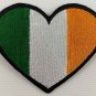 Ireland Heart Flag Patch Badge Embroidered Iron On Applique