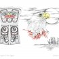 Spirit Eagle of the Copper Charles Silverfox Art Card Tlingit Tuchone Native