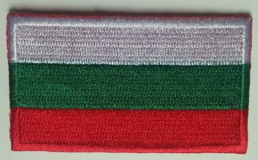 Bulgaria Flag Patch Embroidered Iron On Applique Bulgarian