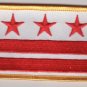 Washington DC Flag Patch Embroidered Iron On Badge Applique