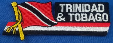 Trinidad and Tobago Flag Patch Embroidered Iron On Applique
