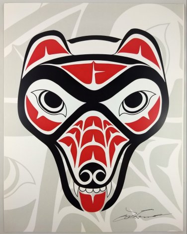 Grizzly Bear Lon French Signed Print Haida Northwest Coast Native Art