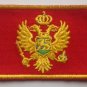 Montenegro Flag Patch Embroidered Iron On Applique Montenegrin