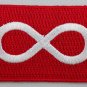 Metis Red Flag Patch Embroidered Iron On Applique